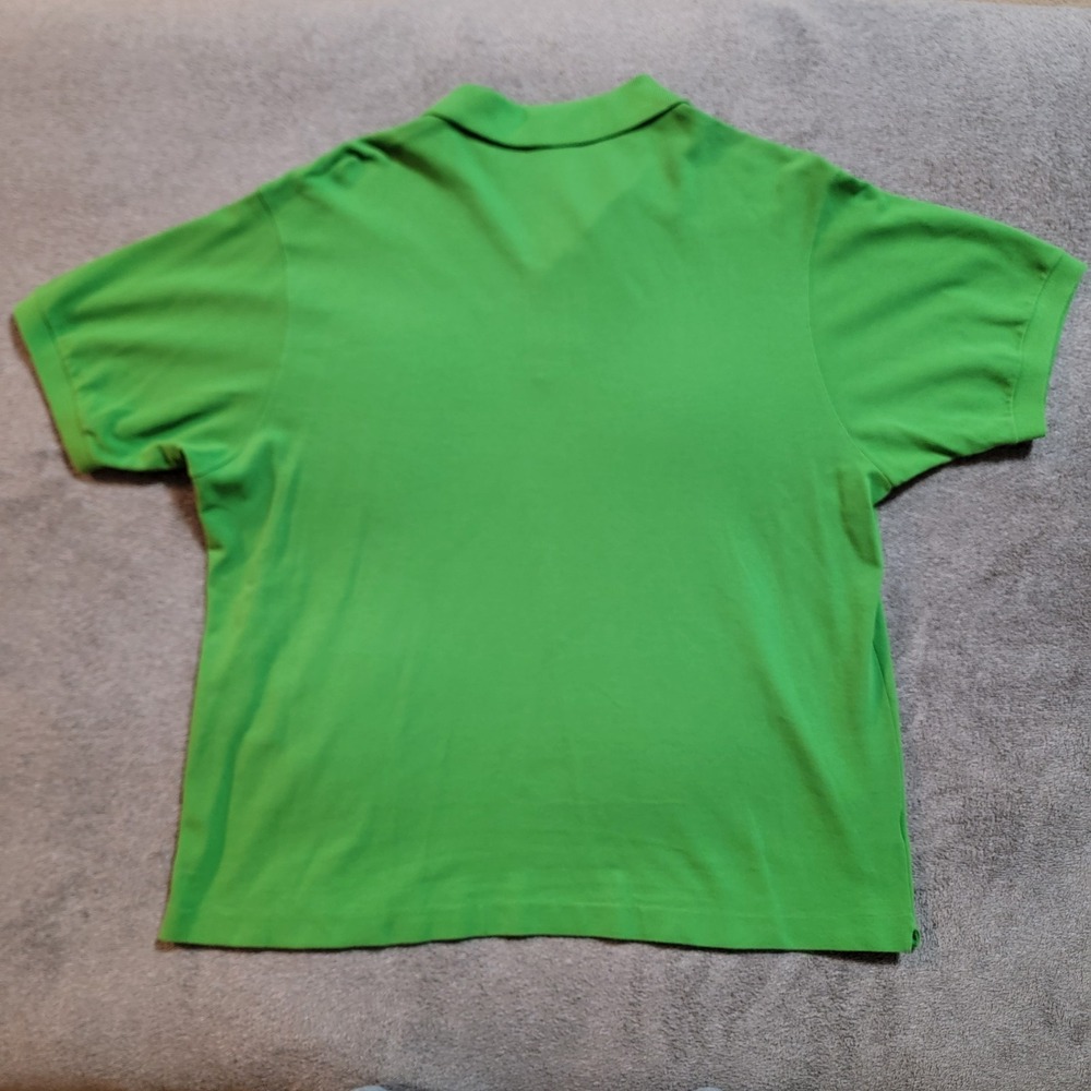 VTG 90s Lacoste pique polo green size 8/ XXL Cropped oversized designed France - Picture 4 of 4